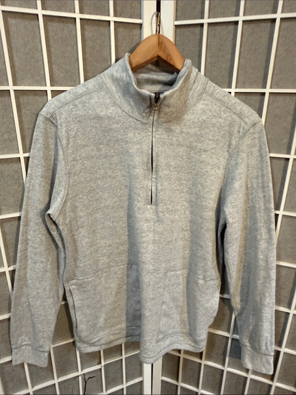 BILLY REID GRAY LONG SLEEVE 1/4 ZIP 💥